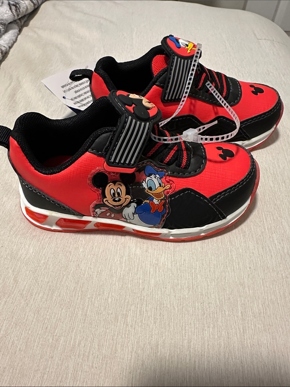 Toddler Mickey Mouse Light-Up Shoes Size 8